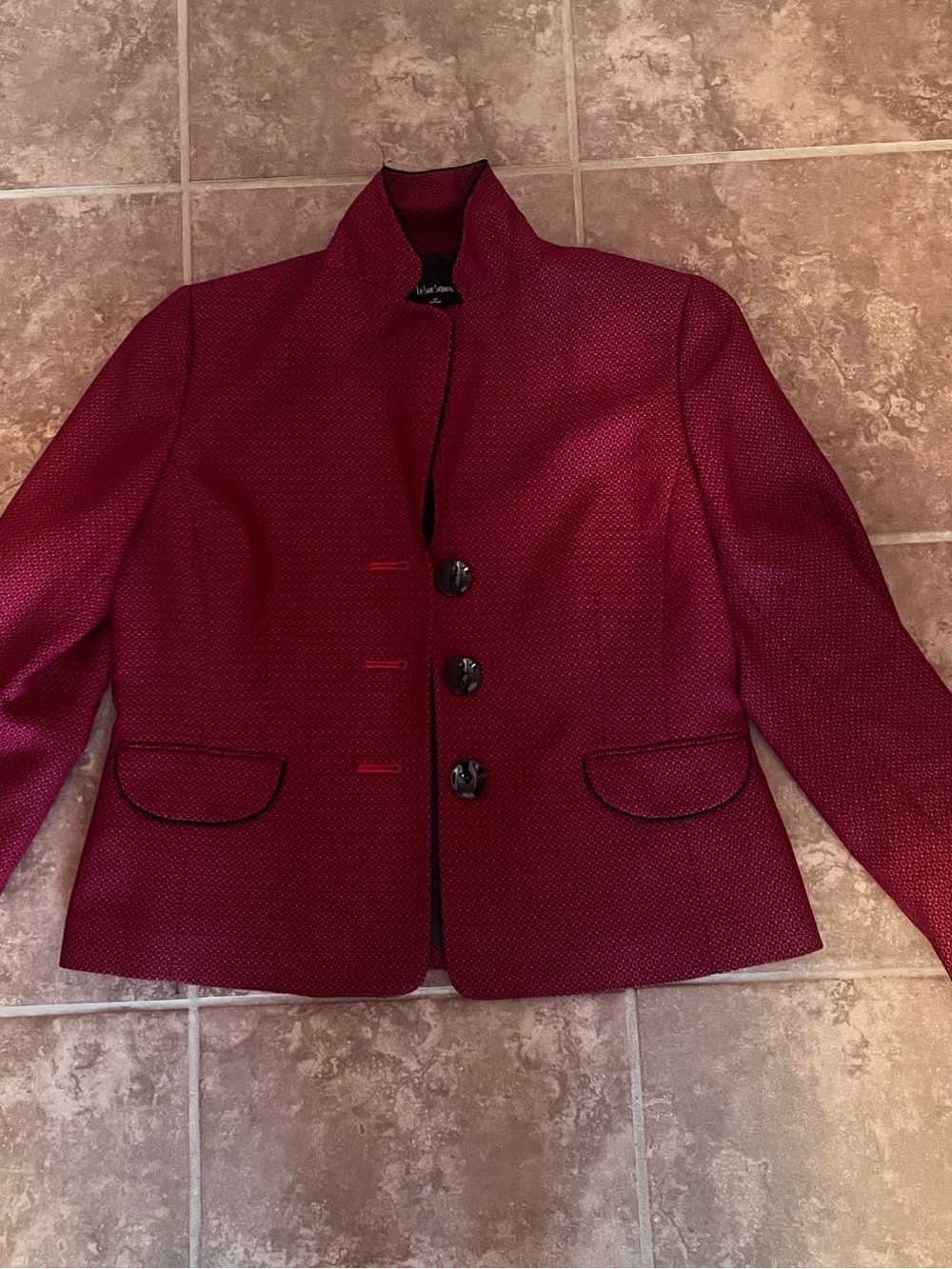 Women's Red Structured Blazer